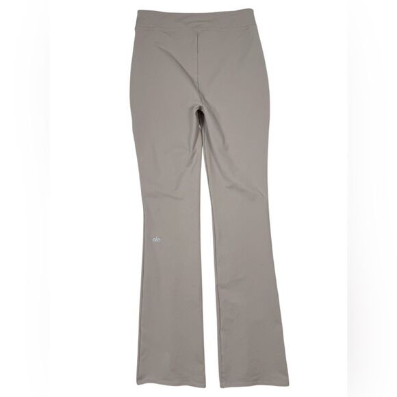 ALO Yoga Taupe Brown Airbrush High Waist Flutter Split Hem Legging Pant - Picture 3 of 8